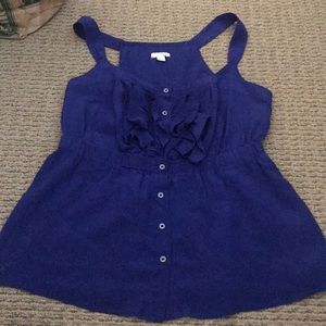 Anthropologie Blue Odille blouse 0